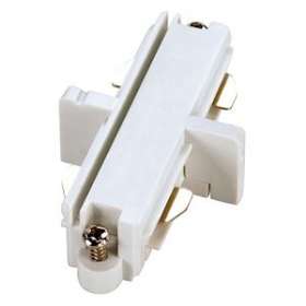 Connecteur droit pour rail 1 allumage 16A max, blanc, électrique|SLV-DC5143091