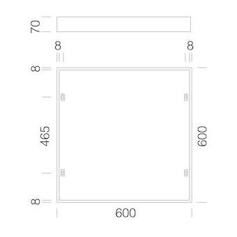 Acc. 595 Cadre Sailli 600X600 Pour Rodi|Disano-ZON99803500
