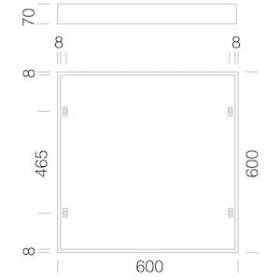 Acc. 595 Cadre Sailli 600X600 Pour Rodi|Disano-ZON99803500