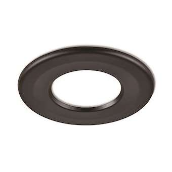 Collerette ronde noir mat pour les encastrés de plafond H2|Collingwood-SLHRB359BLK