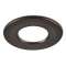 Collerette ronde noir mat pour les encastrés de plafond H2