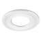 Collerette ronde blanc brillant pour les encastrés de plafond H2
