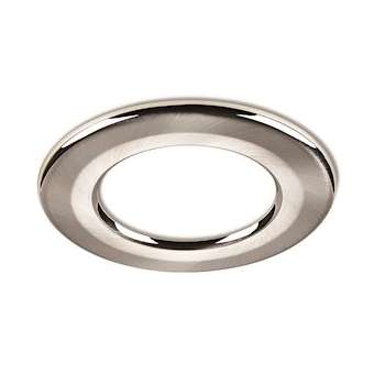 Collerette ronde acier brossé pour les encastrés de plafond H4|Collingwood-SLHRB442BS