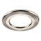 Collerette ronde acier brossé pour les encastrés de plafond H4