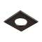 Collerette carrée noir mat pour les encastrés de plafond H2
