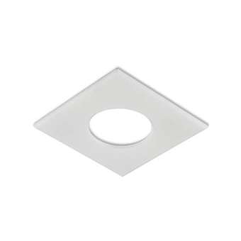 Collerette carrée blanc mat pour les encastrés de plafond H2|Collingwood-SLHSQB360MW