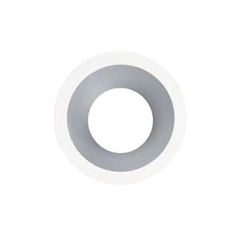 Collerette LED'UP UNIVERSAL ESTHET+ ronde blanc mat/alu laqué fixe|Europole-POL5750A