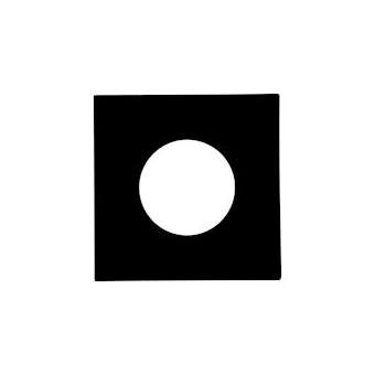 Collerette LED'UP UNIVERSAL carrée noir mat fixe|Europole-POL5725