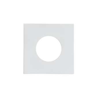 Collerette LED'UP UNIVERSAL carrée blanc mat fixe|Europole-POL5720