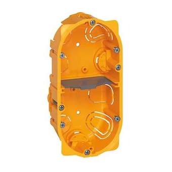 Boîte 2 postes ou 4 à 5 modules Batibox pour cloisons sèches - profondeur 40mm|Legrand-LEG080042