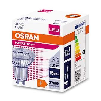 OSRAM LED Parathom PAR16 50 827 GU10 36DEG 4,3W 350lm|Ledvance-OSR608153
