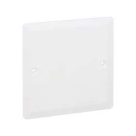 Couvercle universel carré Batibox 80x80mm pour boîte 1 poste|Legrand-LEG089281