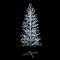 SPRAY- Sapin spray argent H2,10m- 600LED Blanc pétillant