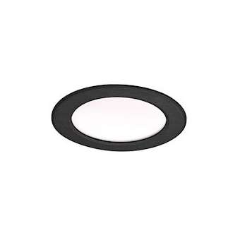 FLAT-ISO-Downlight IP20/65 recouvr., fixe, noir, LED 20W 2000lm 3000/4000K(CCT)|Aric-ARI50704