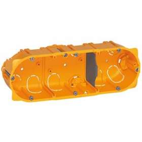 Boîte 3 postes ou 6 à 8 modules Batibox pour cloisons sèches - profondeur 40mm|Legrand-LEG080043