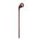 SL130, piquet de jardin 1W, aluminium anodisé, bronze, 26DEG, 2700K, IP65, TBTS