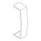 Joint de couvercle recouvrant pour moulure Keva 75mmx20mm - PVC Blanc Artic