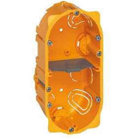 Boîte 2 postes ou 4 à 5 modules Batibox pour cloisons sèches - profondeur 50mm|Legrand-LEG080052