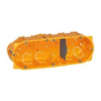 Boîte 3 postes ou 6 à 8 modules Batibox pour cloisons sèches - profondeur 50mm|Legrand-LEG080053