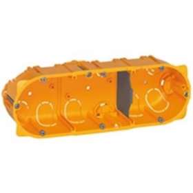 Boîte 3 postes ou 6 à 8 modules Batibox pour cloisons sèches - profondeur 50mm|Legrand-LEG080053