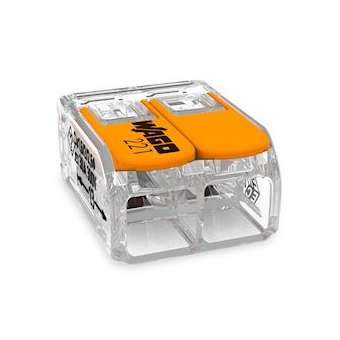 Borne WAGO 221 2x6mm² à leviers souple & rigide|Wago contact-WAG221-612