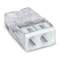 Borne WAGO 2273 - 2 x 0,5 à 2,5mm² Transp. / Blanc