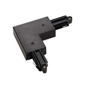Connecteur d'angle pour rail 1 allumage 16A max, noir, terre extérieure|SLV-DC5143050