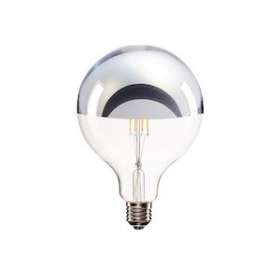 Source LED G125, chrome, E27, 7W, 2700K, tête miroir|SLV-DC51001357