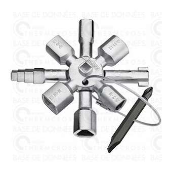 Clé gaz multifonctions KNIPEX TWINKEY|Diff-VLL901587