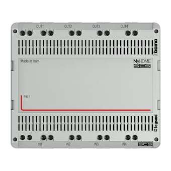 Répartiteur modulaire audio-vidéo BUS 2 fils 4 entreés et 4 sorties - 6 modules|Bticino-TICF441