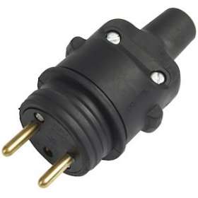 Fiche caoutchouc 16 A 2P + T sortie droite|Bizline-BIZ700930