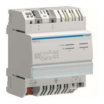 Alimentation Bus 1x30V TBTS + 1x24V|Hager-HAGTXA114
