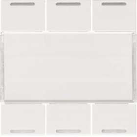 Enjoliveur 6 boutons poussoirs KNX gallery LED pure|Hager-HAGWXE316B