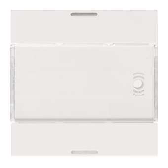 Enjoliveur 2 boutons poussoirs KNX gallery LED pure|Hager-HAGWXE312B