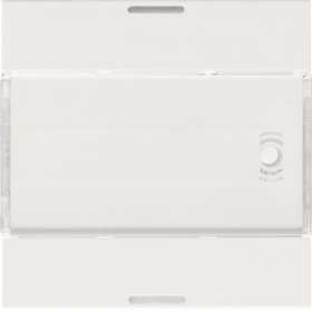 Enjoliveur 2 boutons poussoirs KNX gallery LED pure|Hager-HAGWXE312B