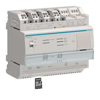Serveur de données multi-énergies + carte micro SD|Hager-HAGHTG411H