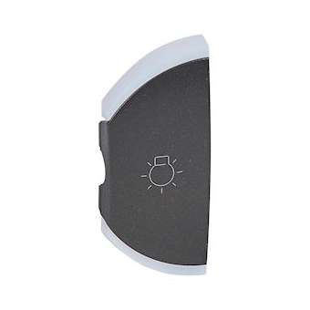 Enjoliveur simple Céliane éclairage montage gauche - graphite|Legrand-LEG064848