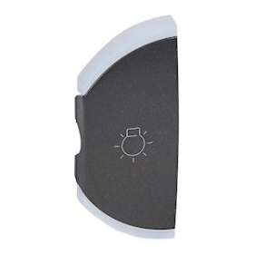 Enjoliveur simple Céliane éclairage montage gauche - graphite|Legrand-LEG064848