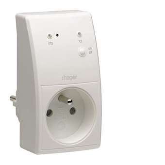Prise gigogne ON/OFF 16A KNX radio QL|Hager-HAGTRC270F