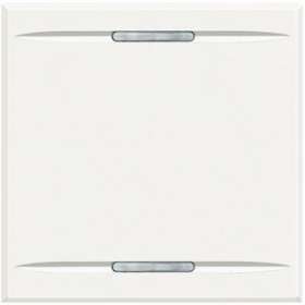 Manette Axolute neutre type bascule 2 modules - White|Bticino-TICHD4911M2