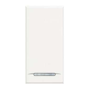 Manette Axolute neutre type poussoir 1 module - White|Bticino-TICHD4915