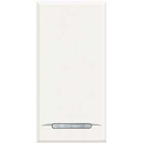 Manette Axolute neutre type poussoir 1 module - White|Bticino-TICHD4915