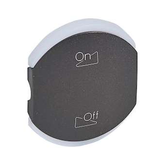 Enjoliveur double Céliane éclairage 2 pictogrammes - graphite|Legrand-LEG064844