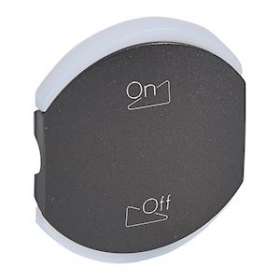 Enjoliveur double Céliane éclairage 2 pictogrammes - graphite|Legrand-LEG064844
