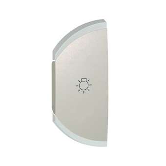 Enjoliveur simple Céliane éclairage montage gauche - titane|Legrand-LEG068448