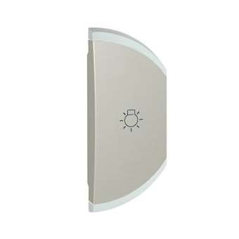 Enjoliveur simple Céliane éclairage montage droite - titane|Legrand-LEG068449