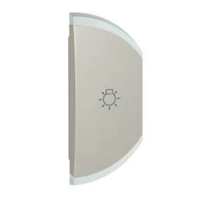Enjoliveur simple Céliane éclairage montage droite - titane|Legrand-LEG068449