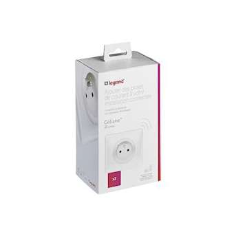 Pack 3 prises de courant connectées Céliane with Netatmo - blanc|Legrand-LEG067638