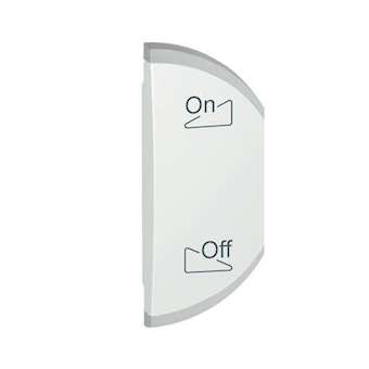 Enjoliveur simple Céliane éclairage et diffusion sonore montage droite - blanc|Legrand-LEG068152