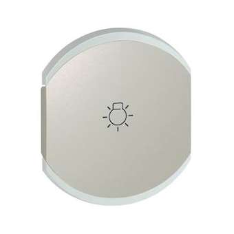 Enjoliveur double Céliane éclairage 1 pictogramme - titane|Legrand-LEG068442
